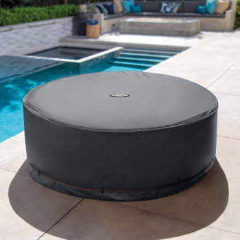 Preview: Intex Whirlpool Energiesparabdeckung Ø 216cm Schwarz